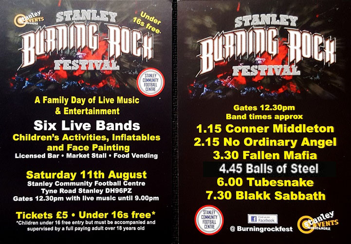 Stanley Burning Rock Festival 2018